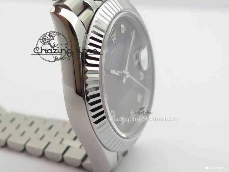 0129 Trendy DateJust II 41mm BP Maker Best Edition Black MOP Diamonds Dial On New Version Jubilee Bracelet A 3622